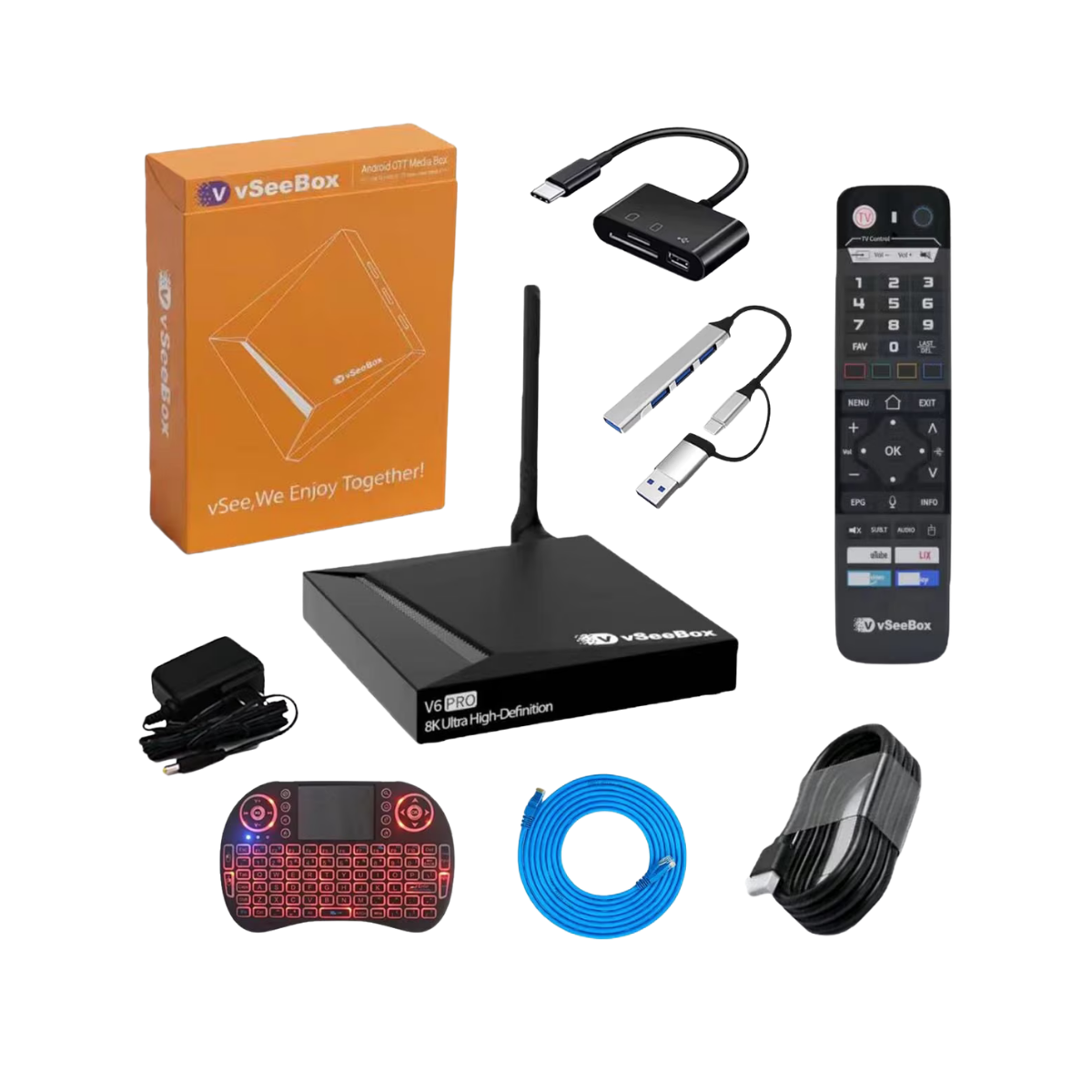 vSee Box V6 Pro 2026 Newest, 4GB RAM+32GB Storage,Parental Control