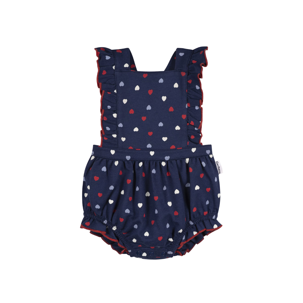 Gerber Baby Girl 1pc Romper, Sizes (0-3 Months to 24 Months)